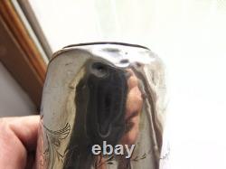 Antique solid silver tumbler, Minerva hallmark, weight 56 g