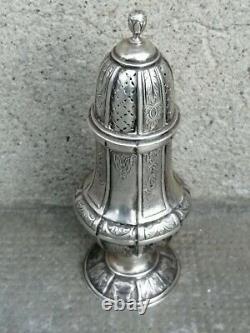 Antique sugar caster silver solid hallmark