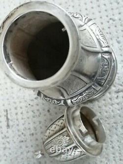 Antique sugar caster silver solid hallmark