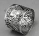 Art Nouveau Antique Solid Silver Napkin Ring With Minerva Mark, Late 19th Century