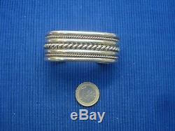 B24 Wide Cuff Bangle Sterling Silver Jewelry Lot 925 Old Tahe Navajo