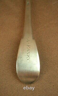 BEAUTIFUL ANTIQUE SOLID SILVER SPOON FARMERS GENERAL 18TH CENTURY FINE MARKS