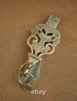 BEAUTIFUL ANTIQUE SOLID SILVER XIXe CHATELAINE HOOK