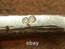 BEAUTIFUL OLD WIDE WOVEN SILVER SOLID BRACELET HEAVY WEIGHT 71g