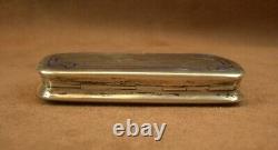 BEAUTIFUL VINTAGE SOLID SILVER AND ENAMEL SNUFFBOX FROM THE 19th CENTURY