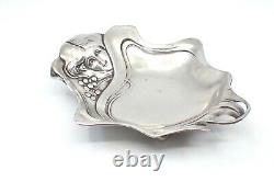 Baguier Empty Old Pocket In Solid Silver 800 Art Nouveau 1900