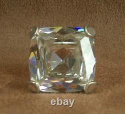 Beautiful Ancienne Bague In Massible Sertificate Of A Blank Pierre 29g