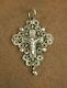 Beautiful Ancient Regional Boulogne Cross Pendant In Solid Silver
