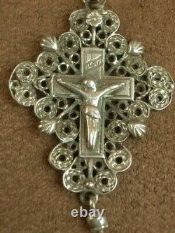 Beautiful Ancient Regional Boulogne Cross Pendant in Solid Silver