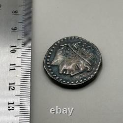 Beautiful Ancient Roman Greek Piece in Solid Silver in Good Condition