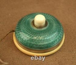 Beautiful Antique Service Bell in Solid Enamelled Silver