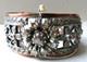 Beautiful Antique Solid Silver Bracelet Set With Diamonds
