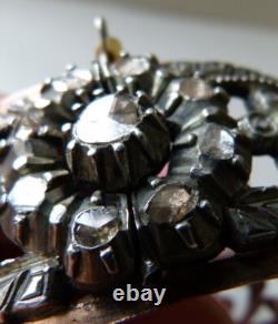Beautiful Antique Solid Silver Bracelet Set with Diamonds