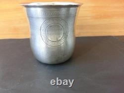 Beautiful Antique Solid Silver Timbale