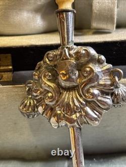 Beautiful Antique Whistling Rattle Whistle in Solid Silver Hallmarked, 19th Century  	 <br/>	 