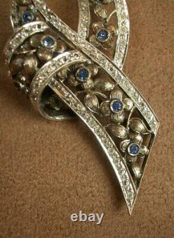 Beautiful Broche Ancienne In Massible Sertia De Pierres 19th