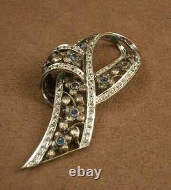 Beautiful Broche Ancienne In Massible Sertia De Pierres 19th