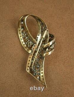 Beautiful Broche Ancienne In Massible Sertia De Pierres 19th