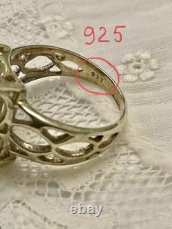 Beautiful Citrine Sterling Silver, Original Antique Ring, Designer