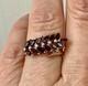 Beautiful Garnet Antique Ring In Rose Gold, Solid Silver, Jewelry