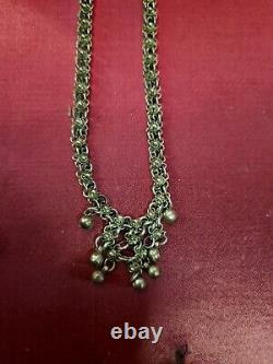 Beautiful Lot of 25 Antique Solid Silver Jewelry Necklace Bracelet Ring 236 Grams