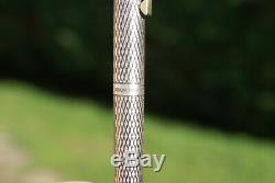 Beautiful Old Fountain Pen 18 Kts Sheaffer Imperial Solid Silver