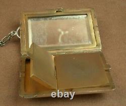 Beautiful Vintage Minaudiere Powder Box in Solid Silver