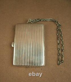 Beautiful Vintage Powder Compact Powder Box in Solid Silver