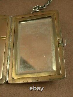 Beautiful Vintage Powder Compact Powder Box in Solid Silver
