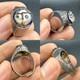Beautiful Ancient Phoenician Roman Ring With Glass, Unique, Solid Silver
