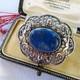 Beautiful Antique Art Nouveau / Neo-renaissance Brooch In 800 Silver, Gustav Hauber