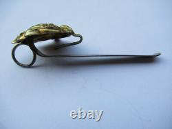 Beautiful antique chatelaine scissor hook in solid silver