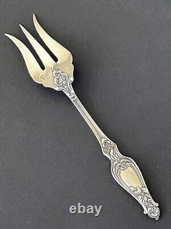 Beautiful antique silver pastry fork by silversmith Paul Canaux & Co.