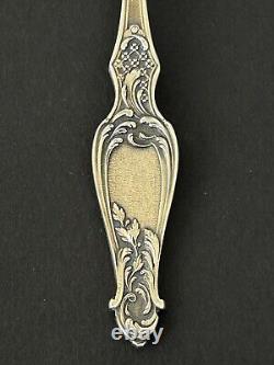 Beautiful antique silver pastry fork by silversmith Paul Canaux & Co.