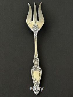 Beautiful antique silver pastry fork by silversmith Paul Canaux & Co.