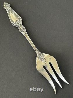 Beautiful antique silver pastry fork by silversmith Paul Canaux & Co.