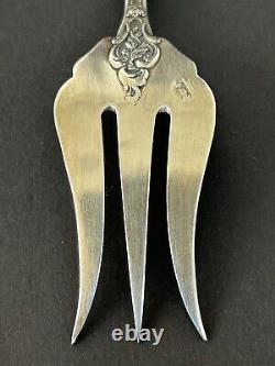 Beautiful antique silver pastry fork by silversmith Paul Canaux & Co.