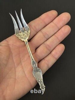 Beautiful antique silver pastry fork by silversmith Paul Canaux & Co.
