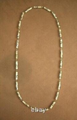 Beautiful antique solid silver and Chinese enamel necklace from the early 20th century