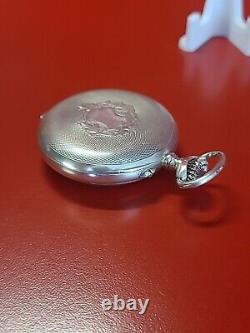 Beautiful vintage pocket watch MOERIS Solid silver 800 Works