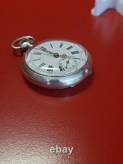 Beautiful vintage pocket watch MOERIS Solid silver 800 Works