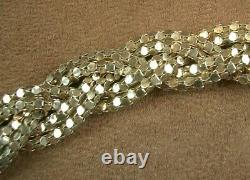 Bel Ancien Bracelet In Silver Massif Belles Mailles Tressées
