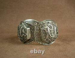 Bel Important Bracelet Ancien Berbere Kabyle Silver Massif