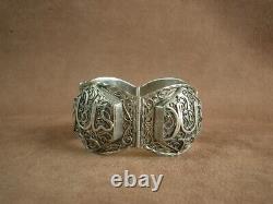 Bel Important Bracelet Ancien Berbere Kabyle Silver Massif