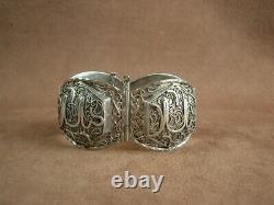 Bel Important Bracelet Ancien Berbere Kabyle Silver Massif