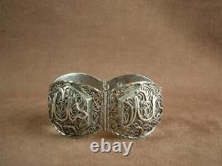 Bel Important Bracelet Ancien Berbere Kabyle Silver Massif