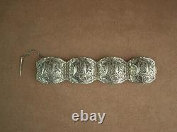 Bel Important Bracelet Ancien Berbere Kabyle Silver Massif