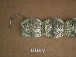 Bel Important Bracelet Ancien Berbere Kabyle Silver Massif