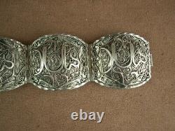 Bel Important Bracelet Ancien Berbere Kabyle Silver Massif