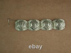 Bel Important Bracelet Ancien Berbere Kabyle Silver Massif